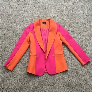 Vici Vibrant Pink and Orange Blazer